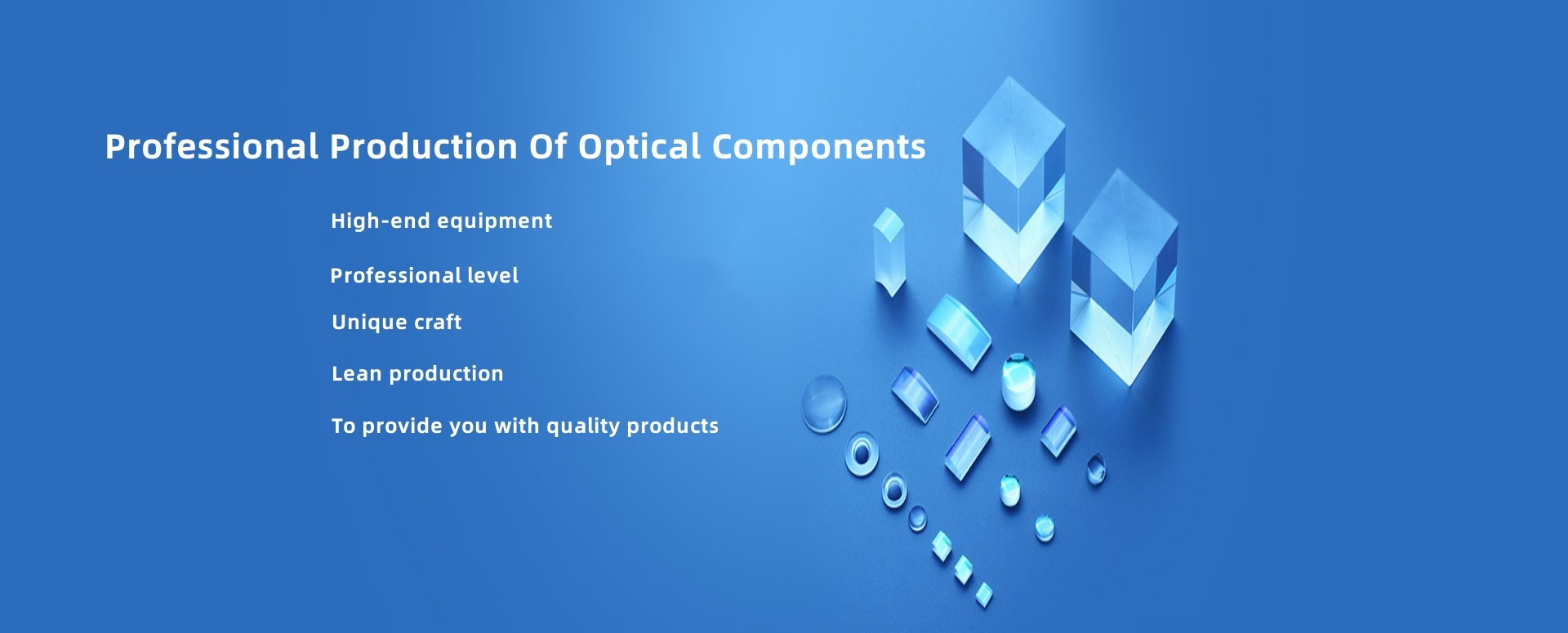 Produzione professionale di fabbrica di componenti ottici